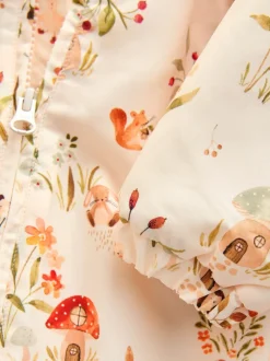 Ecru Woodland trui met capuchon - Baby kinderwagenpak van nylon (0mnd -2jr)