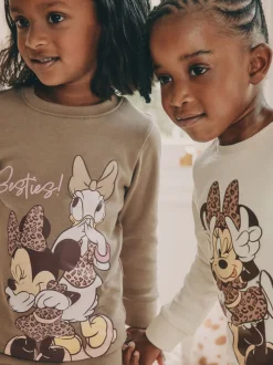 Ecru/bruin - Minnie Mouse knusse pyjama's verpakking van 2 (9mnd -12jr)
