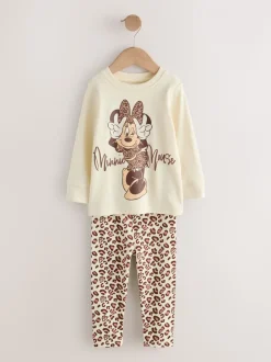 Ecru/bruin - Minnie Mouse knusse pyjama's verpakking van 2 (9mnd -12jr)