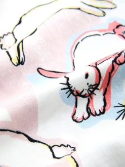 Ecru/Pink Bunny - Pyjama met lange mouwen