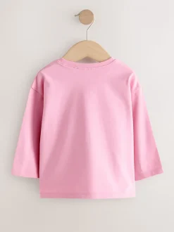 Eenhoornprint - Character tops met lange mouwen verpakking van 3 (3mnd -7jr)