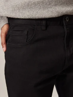 Effen zwart - Enkele - Slim fit klassieke stretchy jeans