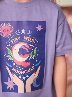 Eleanor Bowmer Blue Moon Child 100% katoenen T-shirt