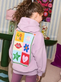 Eleanor Bowmer Lilac Purple Graphic Hoodie