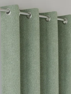 Enhanced Living Austin verduisterende thermische linnen look paar gordijnen met oogjes