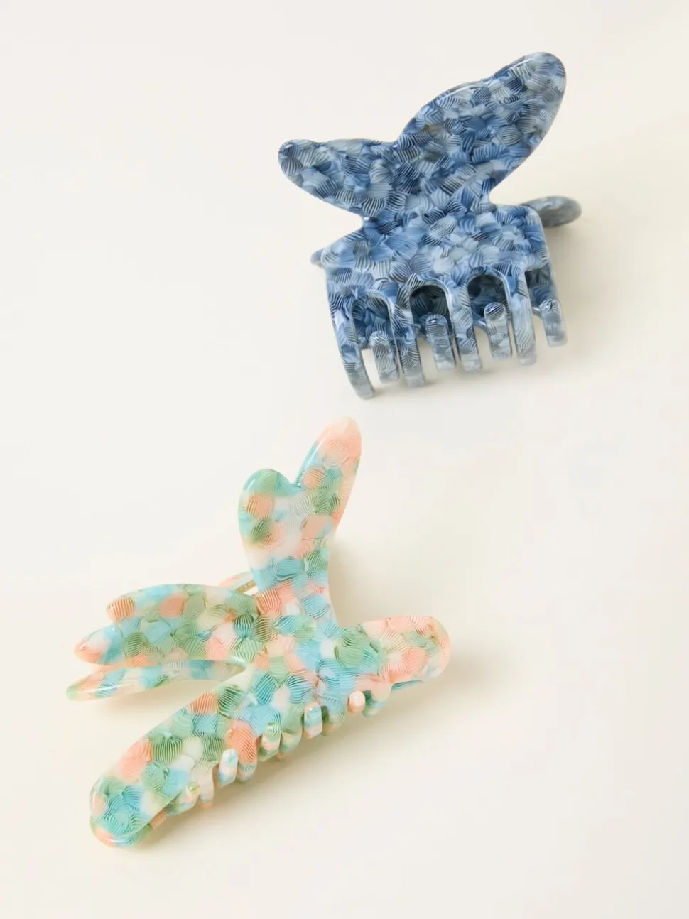FatFace 2 Pack Butterfly Dragonfly Claw Clips
