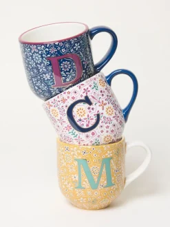 FatFace Alphabet Floral Mug