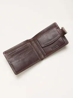 FatFace Contrast Stitch Leather Wallet