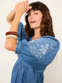 FatFace Denim Midi Dress