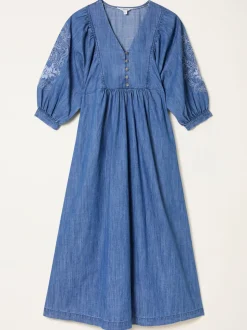 FatFace Denim Midi Dress
