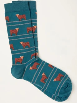 FatFace Highland Cow Socks