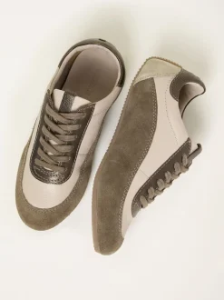 FatFace Leather Trainer