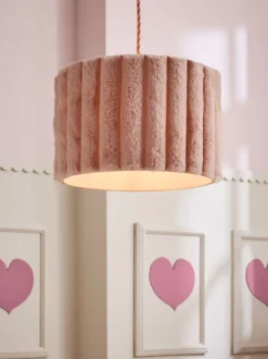 Faux Fur Easy Fit Pendant Lamp Shade