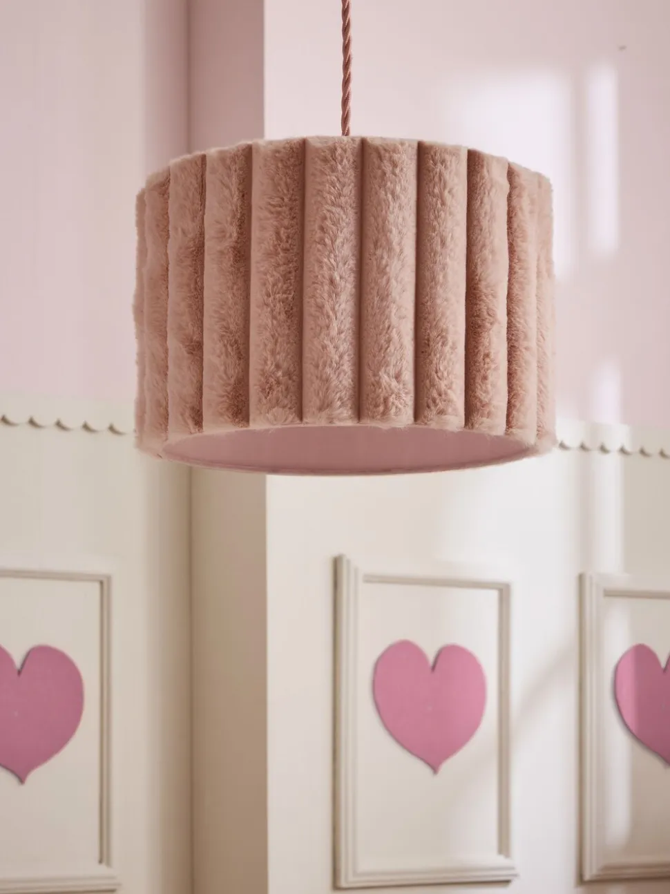 Faux Fur Easy Fit Pendant Lamp Shade
