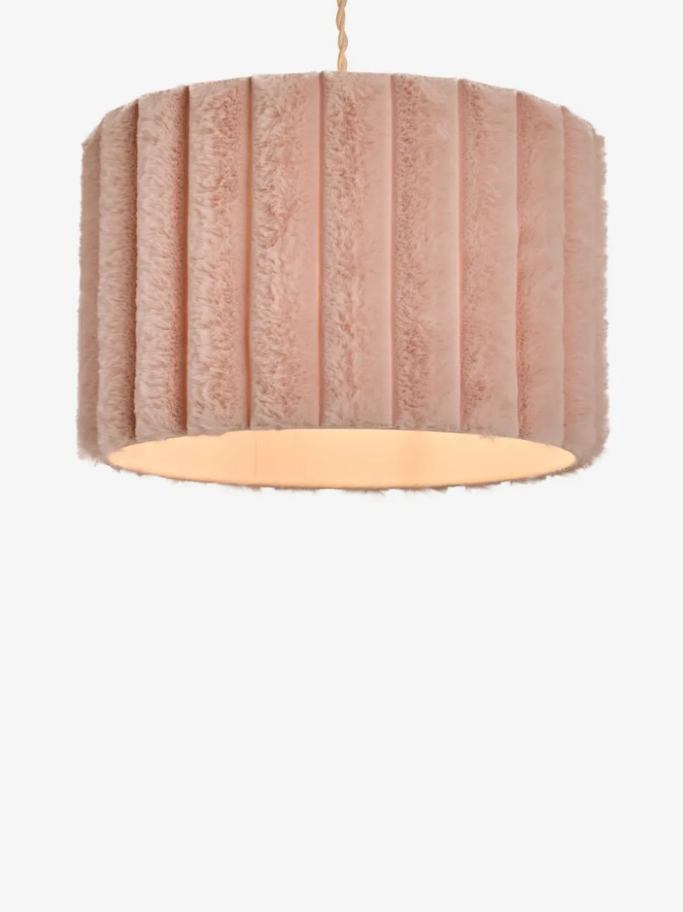 Faux Fur Easy Fit Pendant Lamp Shade