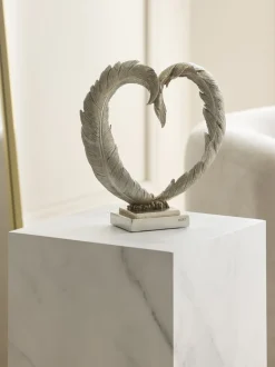 Feather Heart Ornament