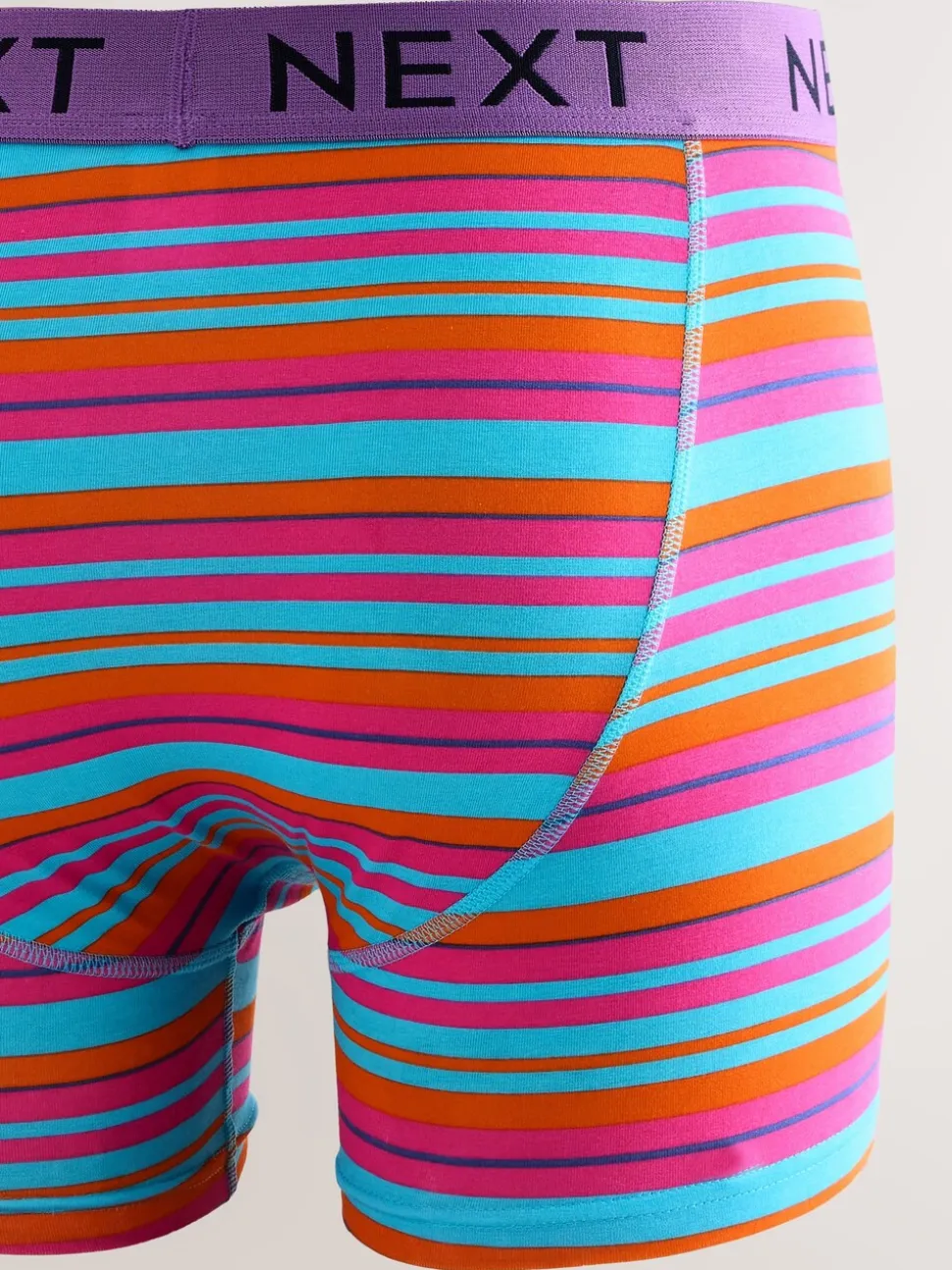 Felblauw/Oranje stip - Verpakking van 10 - Boxershorts met A-voorkant