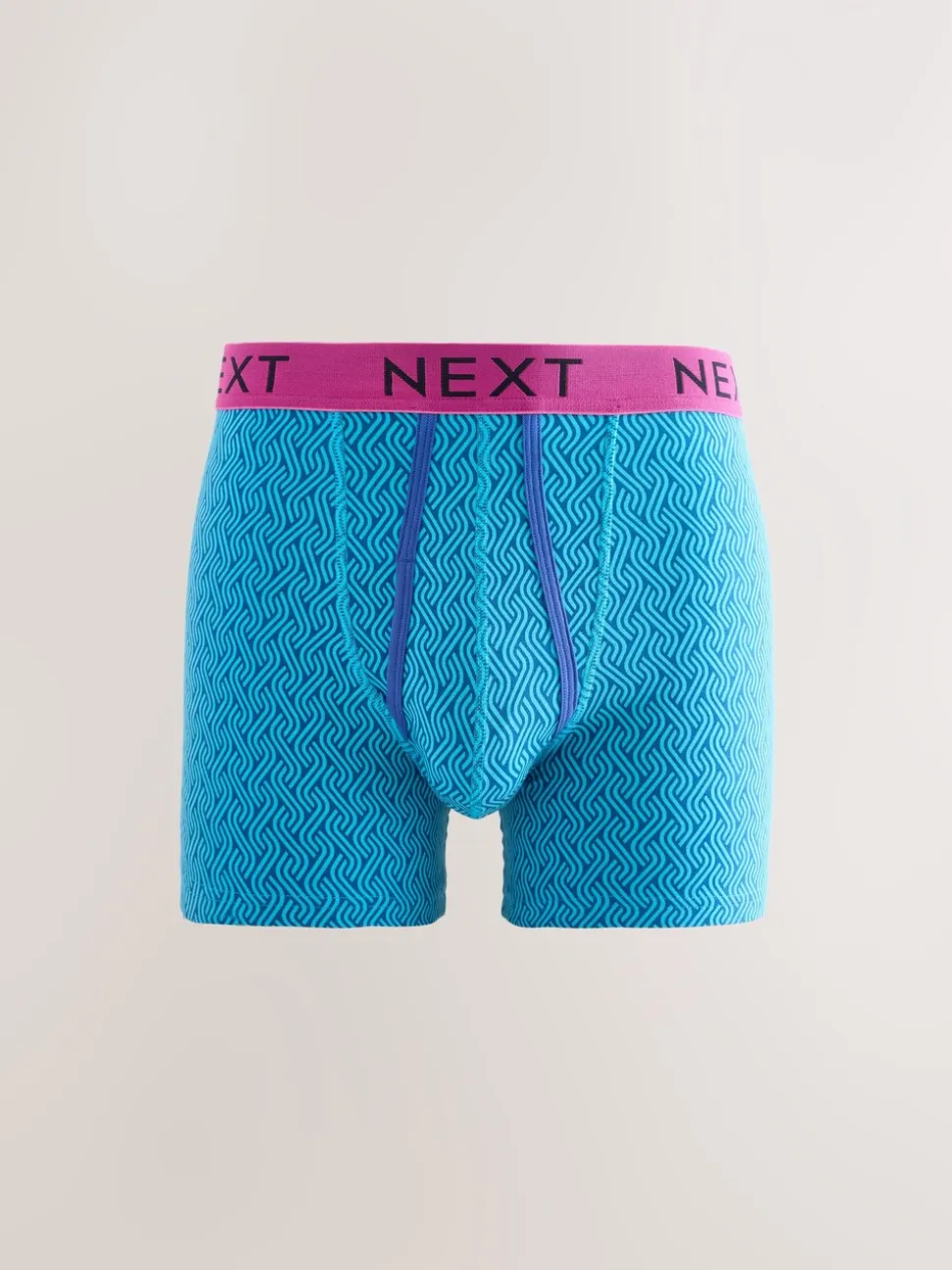 Felblauw/Oranje stip - Verpakking van 10 - Boxershorts met A-voorkant