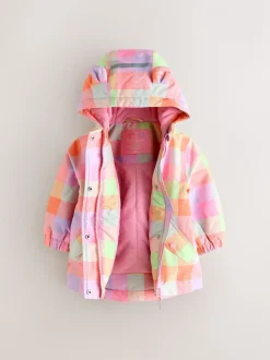 Felgekleurd geruit - Waterproof Printed Jacket (6mths-7yrs)