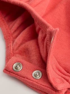 Felgekleurde streep met figuurtjes - Babyset van denim bretelbroeken en bodysuit (0 mnd - 2 jr)
