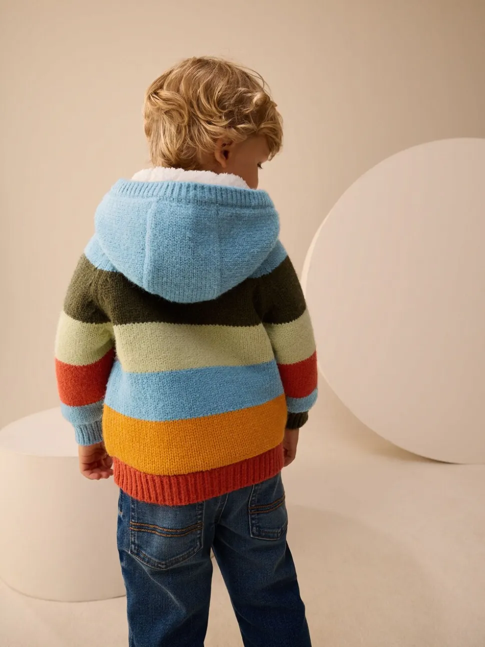 Felgekleurde strepen - Vest met figuurtjes (3mnd-7jr)