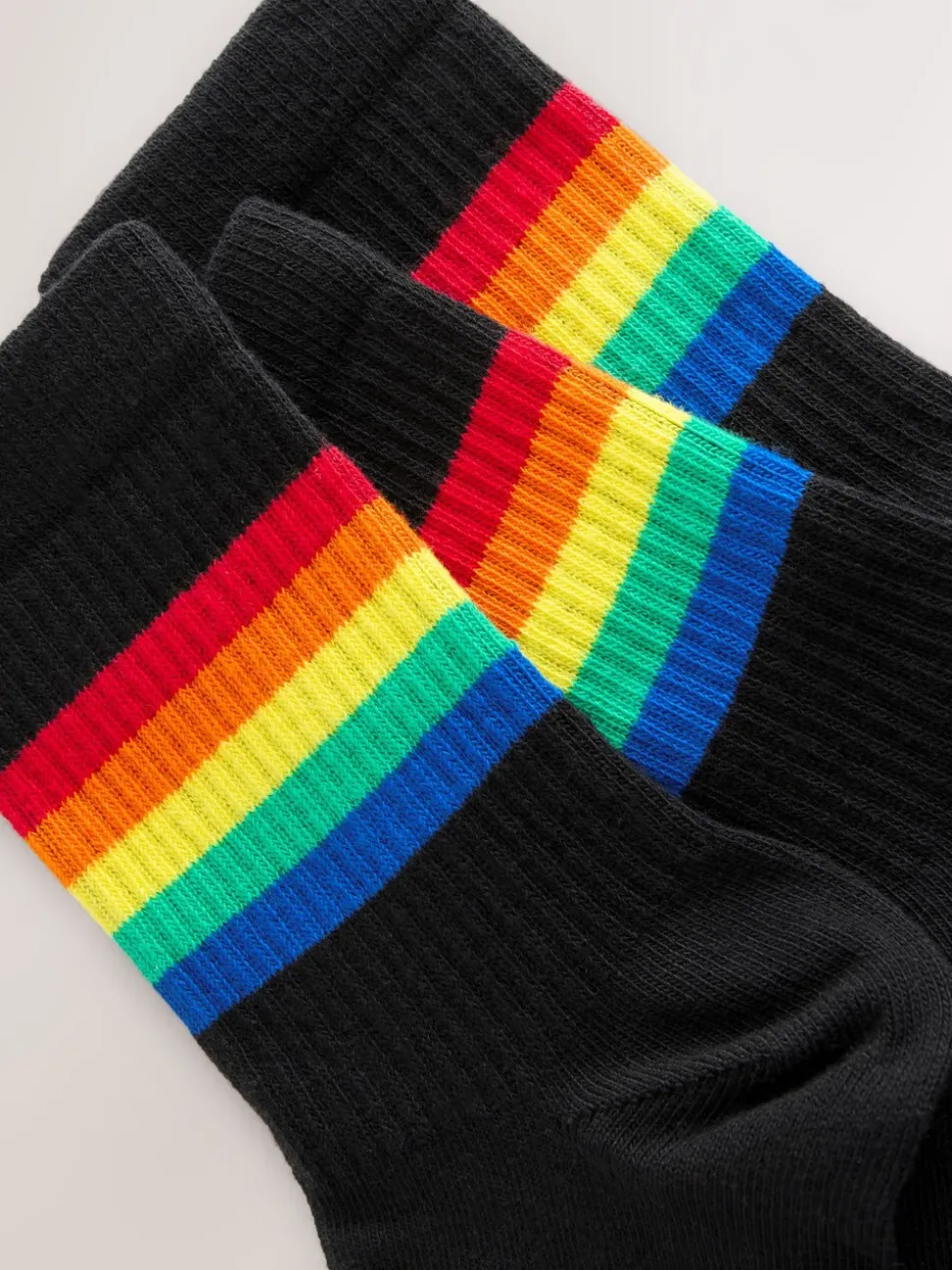 Felle regenboogkleuren - Little Bird by Jools Oliver set van 3 paar tubesokken met strepen