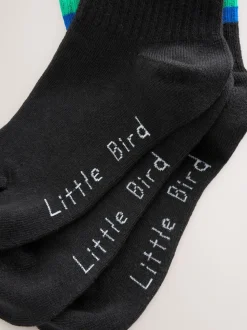 Felle regenboogkleuren - Little Bird by Jools Oliver set van 3 paar tubesokken met strepen