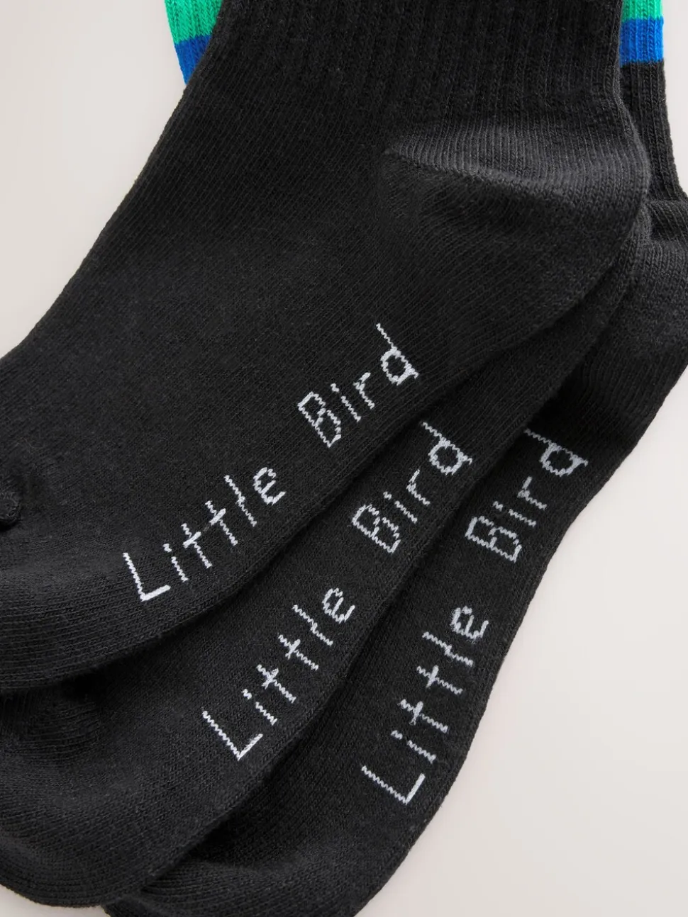 Felle regenboogkleuren - Little Bird by Jools Oliver set van 3 paar tubesokken met strepen
