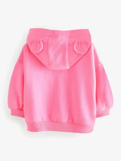 Felroze - Hoodie met ritssluiting (3 mnd-7 jr)