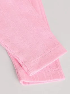Felroze - Set van 5 babyrompertjes met lange mouwen