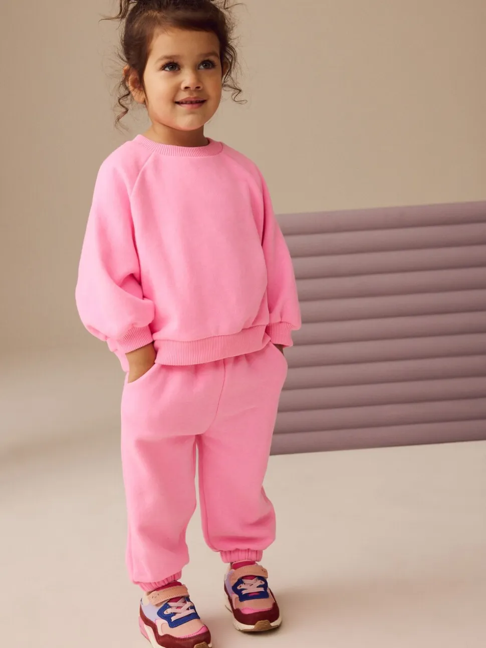 Felroze - Sweatjoggingbroek (3 mnd-7 jr)