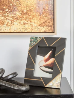 Fifty Five South Oriana Slate Frame with Mother of Pearl Inlays