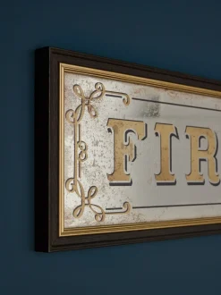 First Glass Mirror Slogan Wall Art