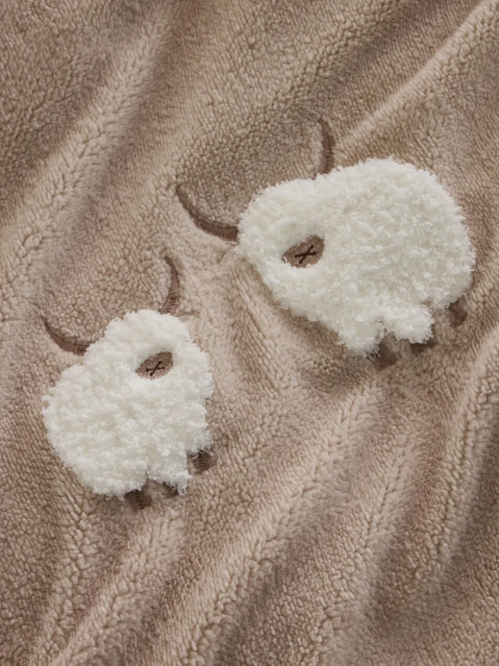 Fleece tufted dekbedovertrek en kussensloopset Hamish