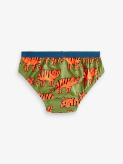 Fleurig met dieren - Set van 7 katoenen slips (1,5-10jr)