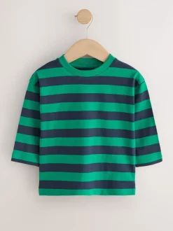 Fleurig met dierenprint - Set van 5 T-shirts met lange mouwen (3 mnd-7 jr)