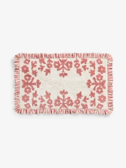 Floral Frill Bath Mat