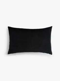 Fluwelen kussen met Give It A Rest-slogan
