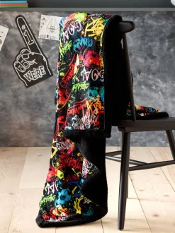 Football Fleece Throw