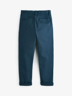 French marineblauw - Stretchy chino's (3-17jr)