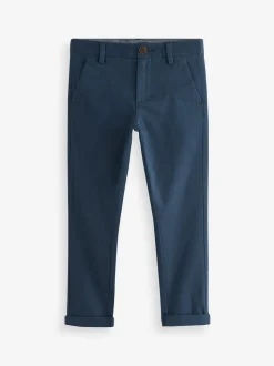 French marineblauw - Stretchy chino's (3-17jr)