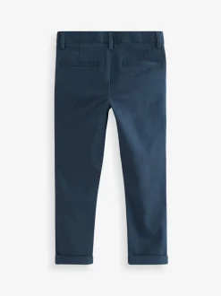 French marineblauw - Stretchy chino's (3-17jr)