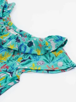 Frugi Blue Maris Playsuit Dungarees