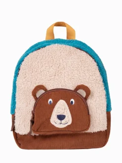 Frugi Fleece Character Brown Backpack