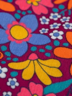Frugi Purple Frida Flared Dungaree