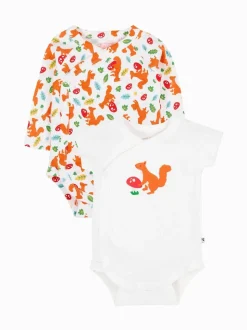Frugi Shay 2 pack witte bodysuits