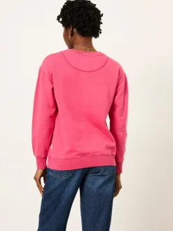 Fuchsiaroze - FatFace - sweatshirt met ronde hals