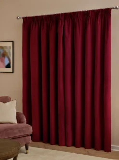 Furn The Ultimate Velvet 100 Blackout Thermal Pencil Pleat Curtains