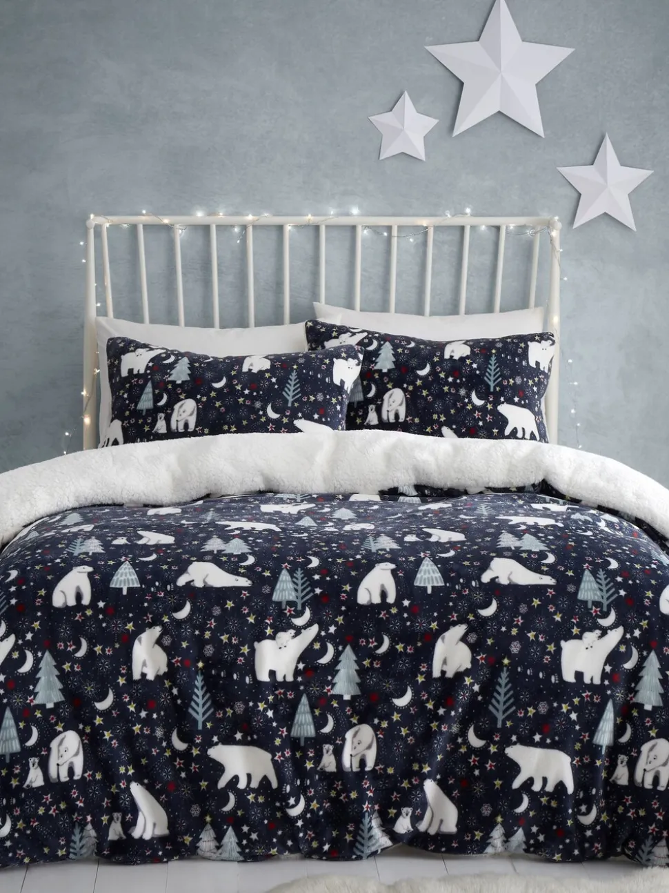 Fusion Plush Christmas Duvet Cover Set