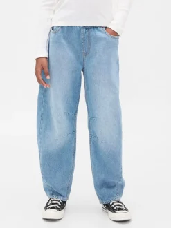Gap High Waisted Easy Barrel Jeans (4-13yrs) (4-13yrs)